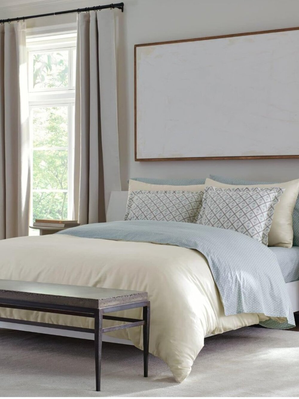 Nate Home by Nate Berkus 300TC Luxe Cotton Sateen Duvet Cover, Queen 3-Piece